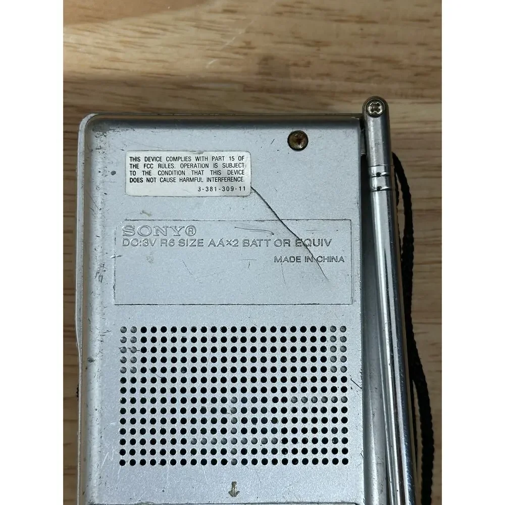 Sony ICF-S10MK2 Pocket Radio with Speaker - Silver